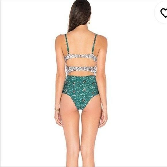 TAVIK Womens Size Small Penelope One Piece in Wild Flower Storm Green - Picture 4 of 8